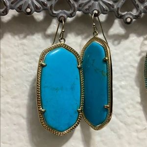 Stunning Turquoise Kendra Scott Danielle Earrings